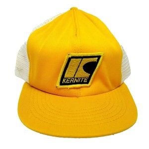 Vintage Trucker Hat - KERNITE - Patch Snapback Mesh Back Farm Agriculture